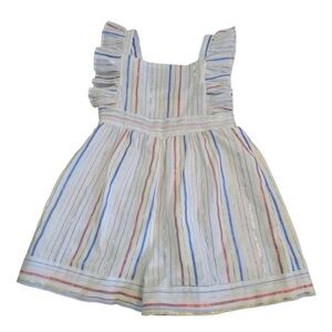 Pastourelle Striped Ruffle Glitter Romper Size 18 months